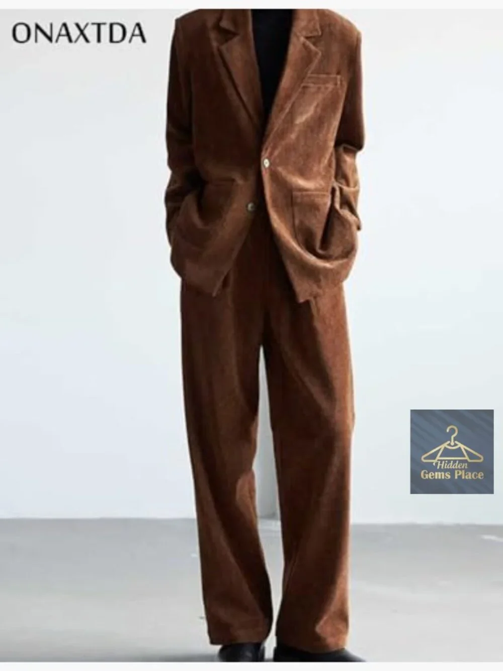 Men's Corduroy Dress Pants Straight Leg Flat Front Trousers Business Casual
